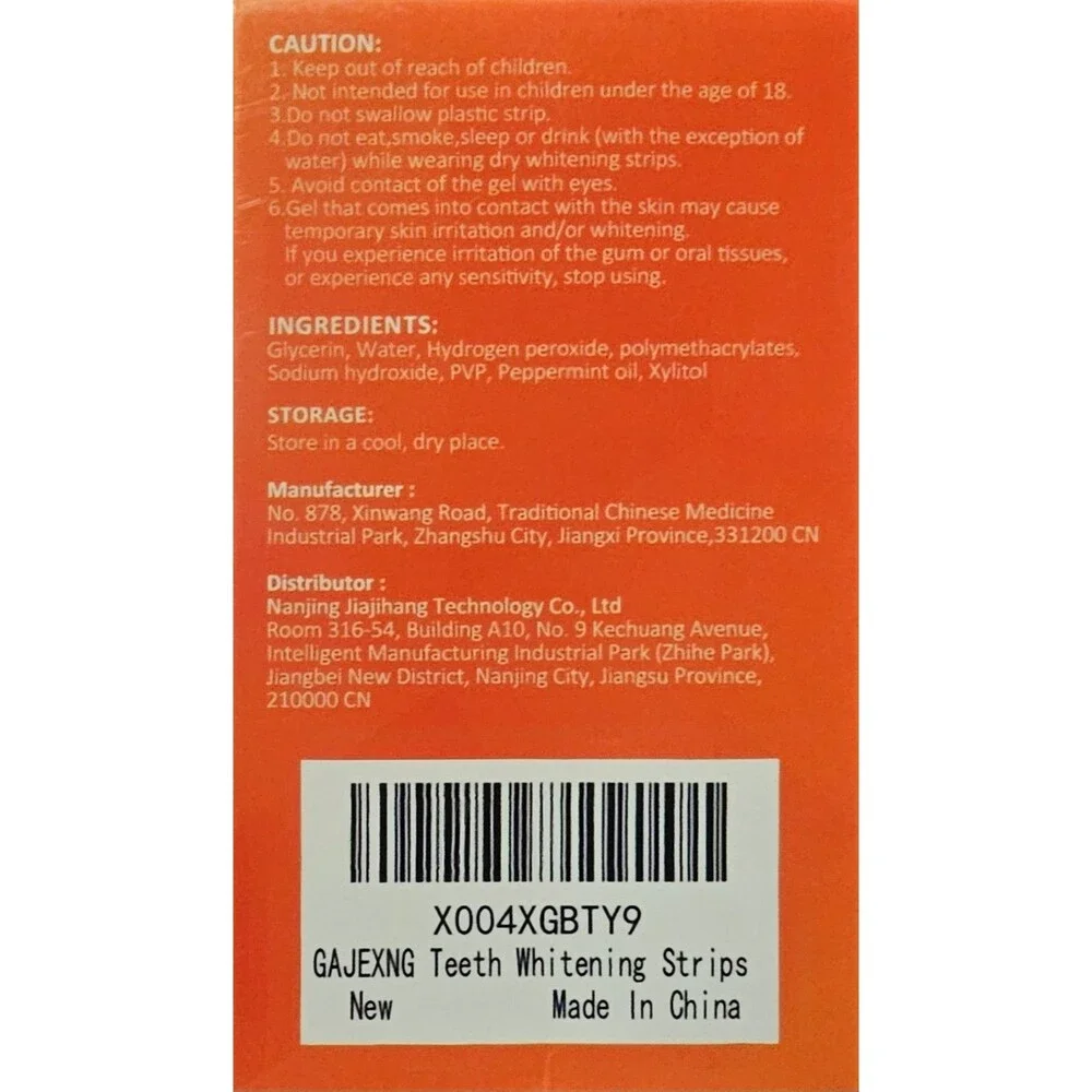 Teeth Whitening Strips GANJEXNG mint